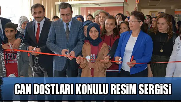 Can Dostları konulu resim sergisi