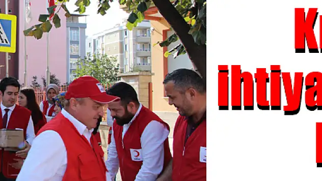 Kızılay'dan ihtiyaç sahiplerine konserve