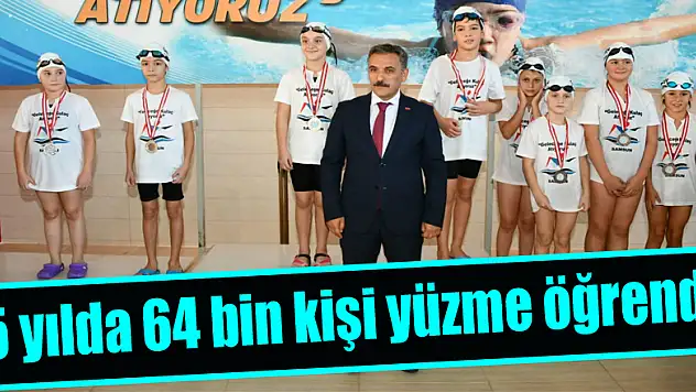 'Geleceğe Kulaç Atıyoruz' projesi ile 5 yılda 64 bin kişi yüzme öğrendi