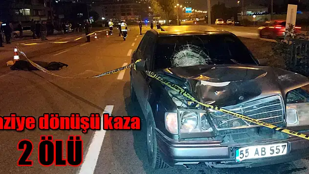 Samsun'da taziyeden dönen kadınlara otomobil çarptı: 2 ölü