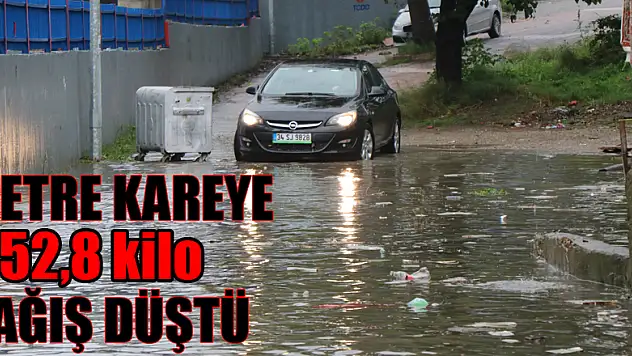 Samsun'da metre kareye 52,8 kilo yağış düştü