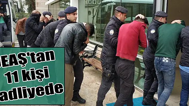 Samsun'da DEAŞ'tan 11 kişi adliyede