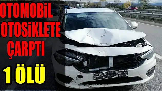Samsun'da otomobil motosiklete çarptı: 1 ölü