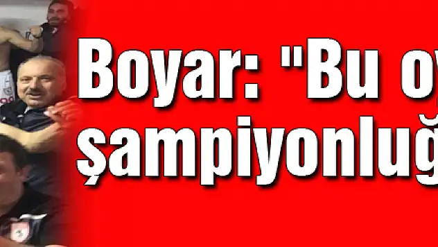 Samsunspor Antrenörü Recep Boyar: 'Bu oyuncu grubu şampiyonluğu getirecek'