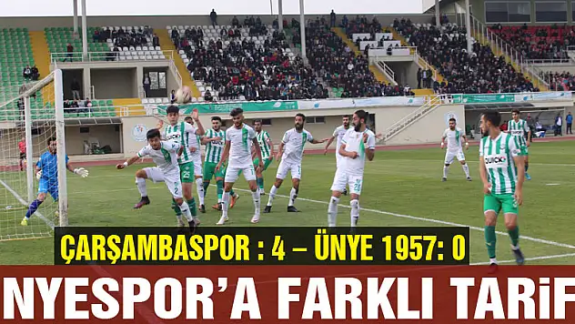Ünyespor'a farklı tarife