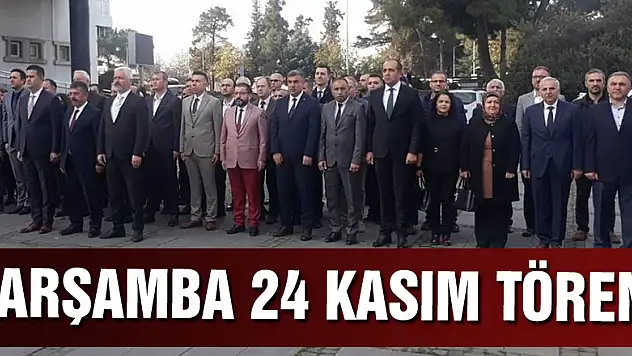 Çarşamba 24 Kasım töreni