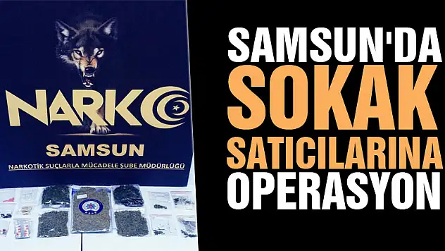 Samsun'da sokak satıcılarına operasyon: 4 gözaltı