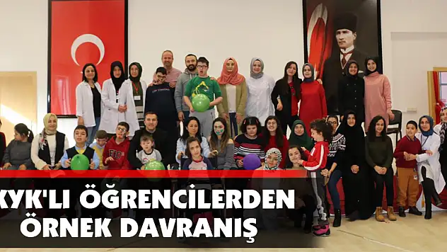  KYK'lı öğrencilerden örnek davranış