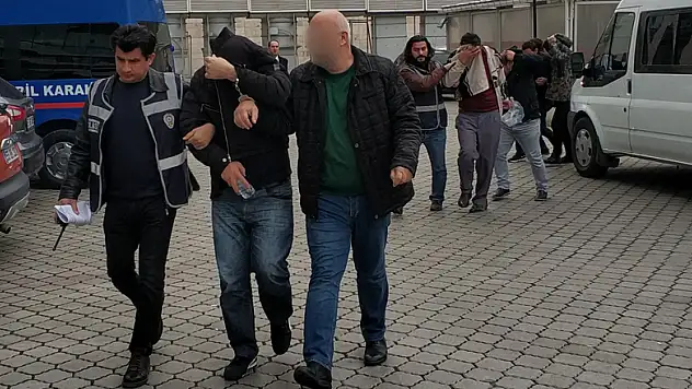 Samsun'da hırsızlık çetesinden 6 kişi adliyeye sevk edildi