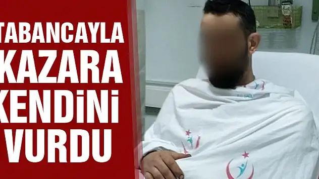 Tabancayla kazara kendini vurdu