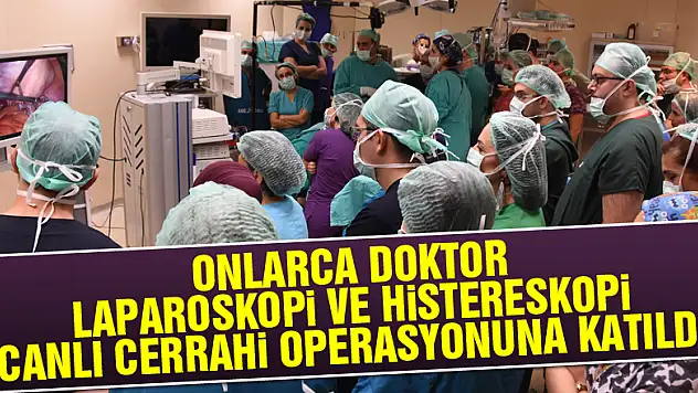 Onlarca doktor laparoskopi ve histereskopi canlı cerrahi operasyonuna katıldı