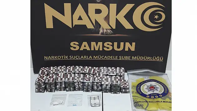 Samsun'da 2 bin 756 adet uyuşturucu hap ele geçti: 2 gözaltı