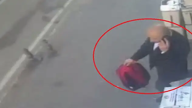 Çanta hırsızı kamerada