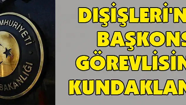 Dışişleri'nden Selanik Başkonsolosluğu görevlisinin aracının kundaklanmasına tepki