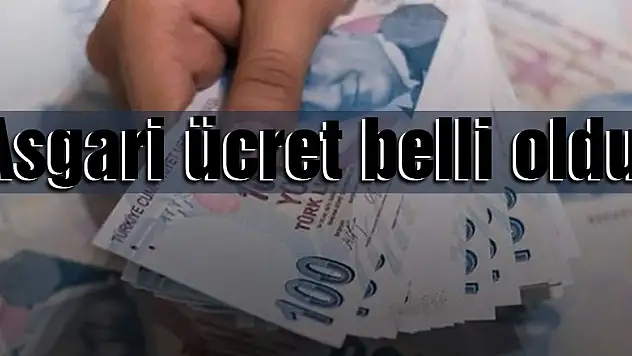 Asgari ücret belli oldu!