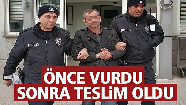 Kadın arkadaşını silahla vurup polise teslim oldu