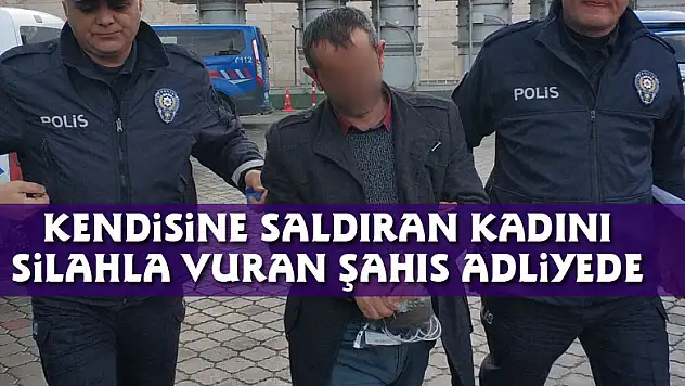 Kendisine saldıran kadını silahla vuran şahıs adliyede+