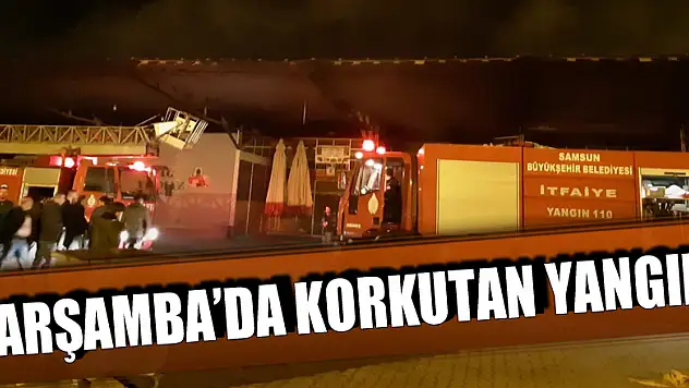 Çarşamba halinde yangın