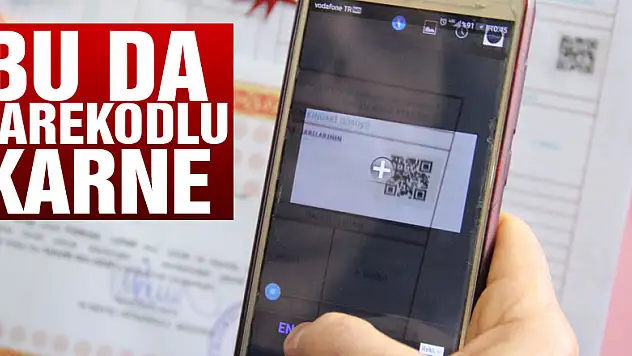 Bu da karekodlu karne