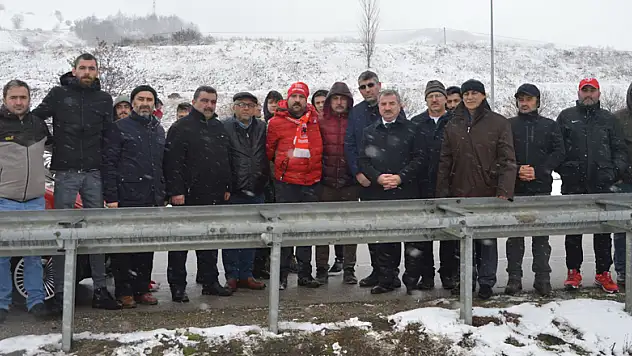 Havza'da kazanın olduğu yerde anma