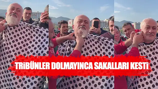 Tribünler dolmayınca sakalları kesti