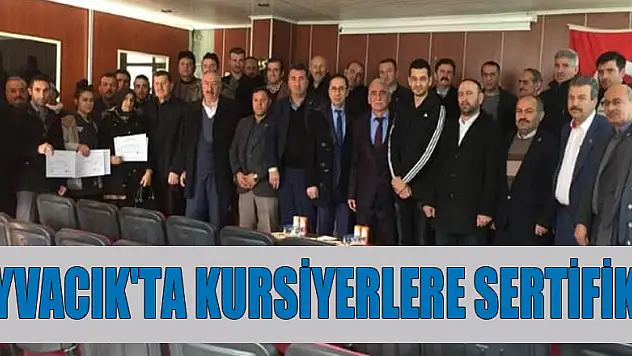 Ayvacık'ta kursiyerlere sertifika