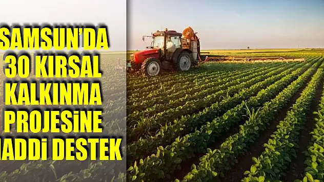 Samsun'da 30 kırsal kalkınma projesine maddi destek