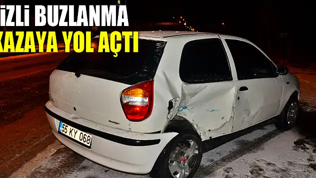 Gizli buzlanma kazaya yol açtı: 1 yaralı