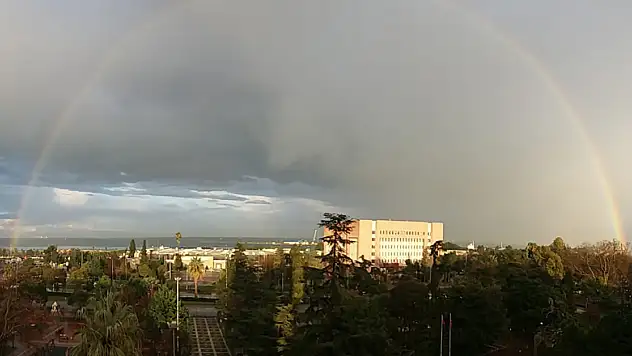 Samsun'da gökkuşağı güzelliği