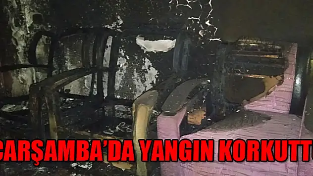 Çarşamba'da Yangın korkuttu