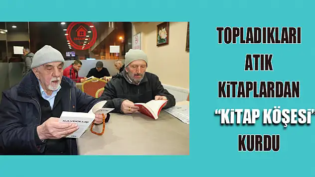 Kapıcılar, topladıkları atık kitaplardan 'kitap köşesi' kurdu