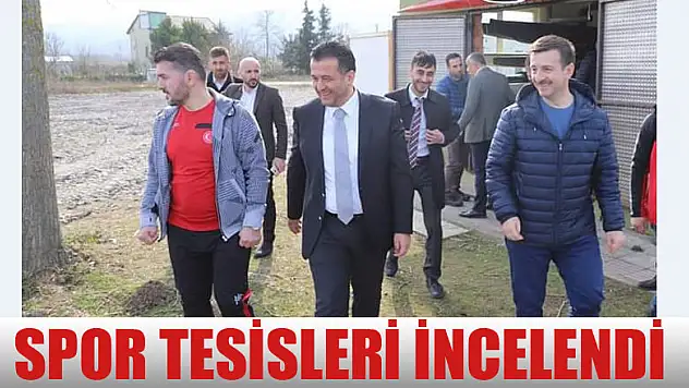 Spor tesisleri incelendi