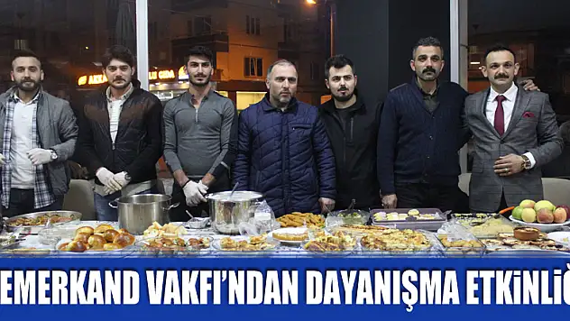 Semerkand Vakfı'ndan dayanışma etkinliği