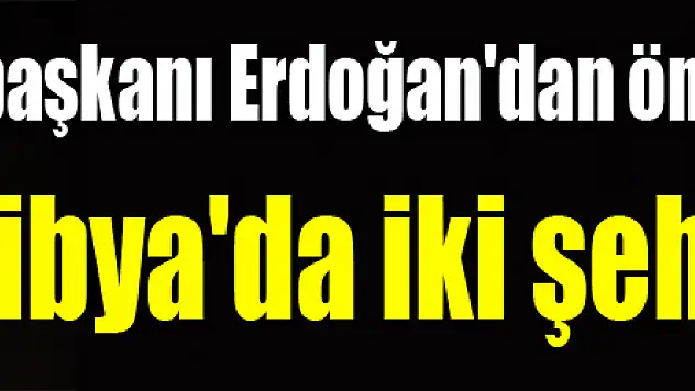 Cumhurbaşkanı Erdoğan'dan önemli açıklamalar! 'Libya'da iki şehidimiz var'