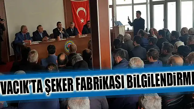 Ayvacık'ta Şeker Fabrikası bilgilendirmesi