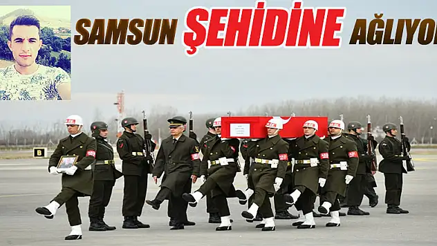 İdlib şehidi memleketi Samsun'da gözyaşlarıyla karşılandı