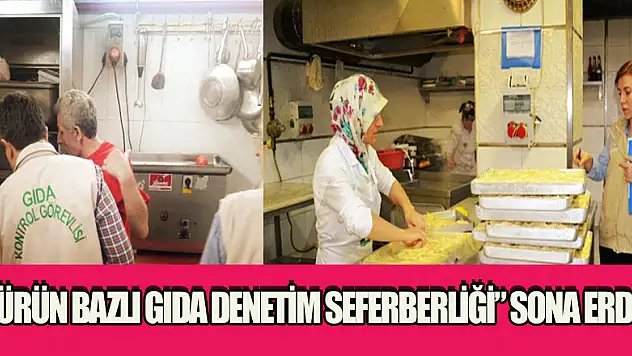 'Ürün bazlı gıda denetim seferberliği' sona erdi