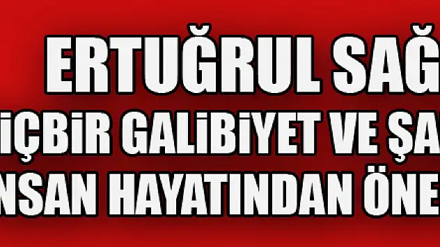 Ertuğrul Sağlam: 'Hiçbir galibiyet ve şampiyonluk insan hayatından önemli değil'
