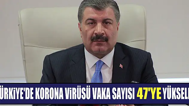 Türkiye'de korona virüsü vaka sayısı 47'ye yükseldi