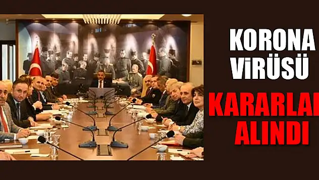 İl Hıfzıssıhha Kurulu Toplantısı'nda korona virüsü kararları alındı