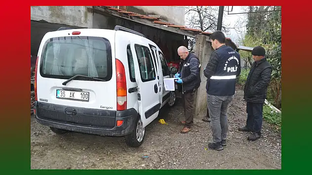 Park halindeki araç kurşunlandı