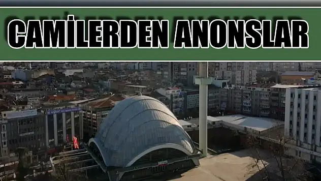 Samsun'da camilerden 'evde kalın' anonsu