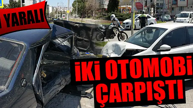 Samsun'da iki otomobil çarpıştı: 1 yaralı