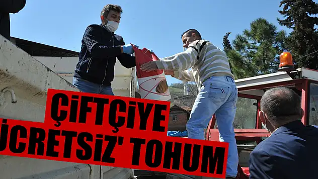 Çiftçiye 'ücretsiz' tohum