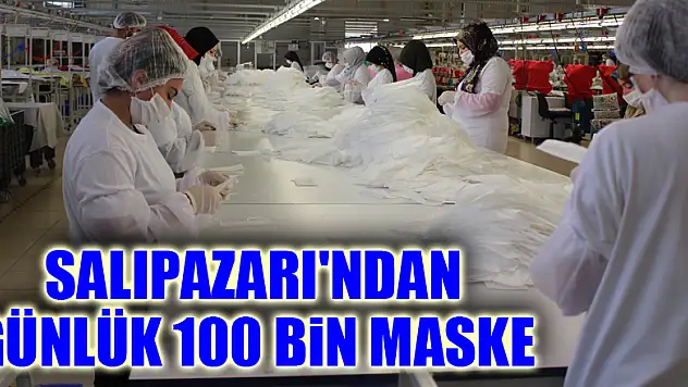 Salıpazarı'ndan günlük 100 bin maske