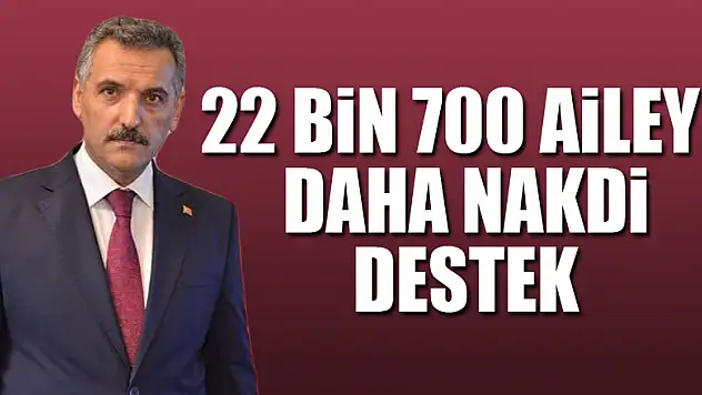 Samsun'da 22 bin 700 aileye daha 1000 TL nakdi destek