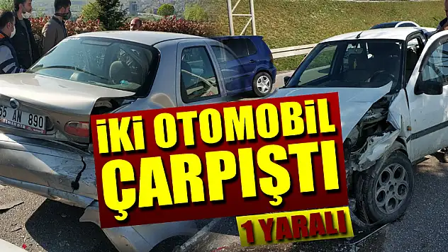 Samsun'da iki otomobil çarpıştı: 1 yaralı
