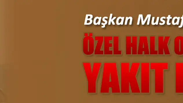 Başkan Demir: 'Özel halk otobüslerine yakıt desteği vereceğiz' 