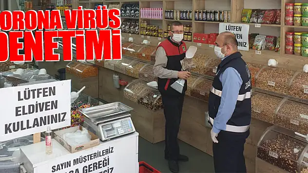 Zabıtadan korona virüs denetimi