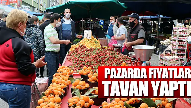 Pazarda fiyatlar tavan yaptı  